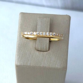 Anel quadrado Liso e Cravejado