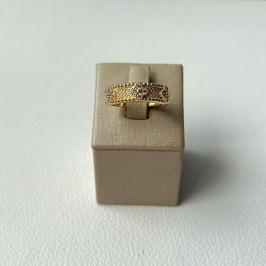 Anel Trevo Cravejado 18