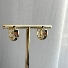 Brinco Argola Cristal ou Colorida M