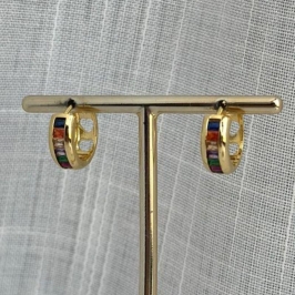 Brinco Argola Cristal ou Colorida P