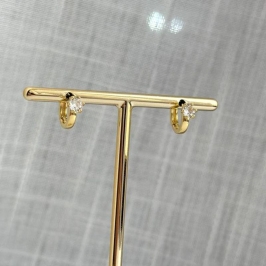 Brinco Argola Ponto de Luz