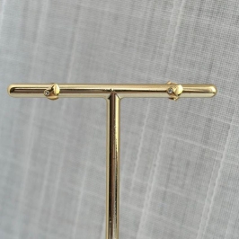 Brinco Coração com Pontinho de Luz