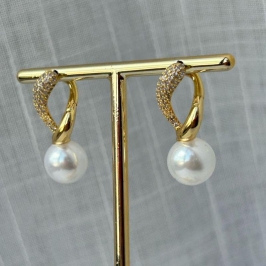 Brinco Pérola fecho Italiano