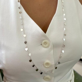 Colar Corações Pendurados Longo