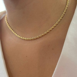 Colar Cordão Baiano 31 cm+ 10 extensor