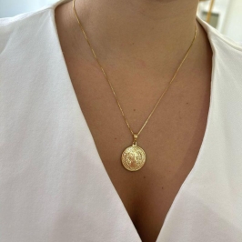 Colar São Bento Medalha Lisa G