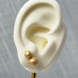 Conjunto de Brinco Esfera Diamantado M