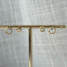 Conjunto de brinco Oval Minimalista