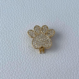 Pingente Pulseira Aço Pata