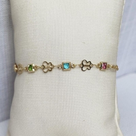 Pulseira Borboleta Colorida Infantil