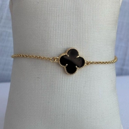 Pulseira Trevo Preto