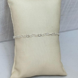 Tornozeleira Corações Vazado