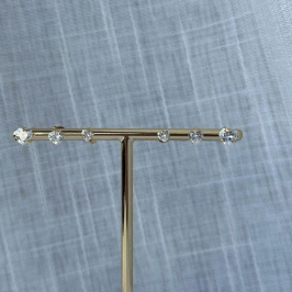 Trio de Brinco Coração Cristal