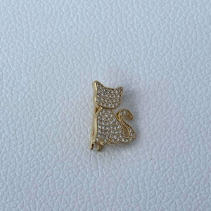 Pingente Pulseira Aço Gato