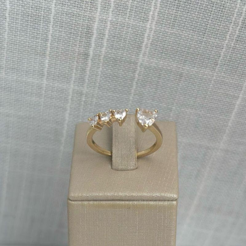 Anel Regulável 4 Corações