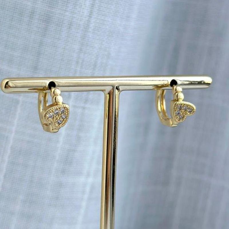 Brinco Argola Coração