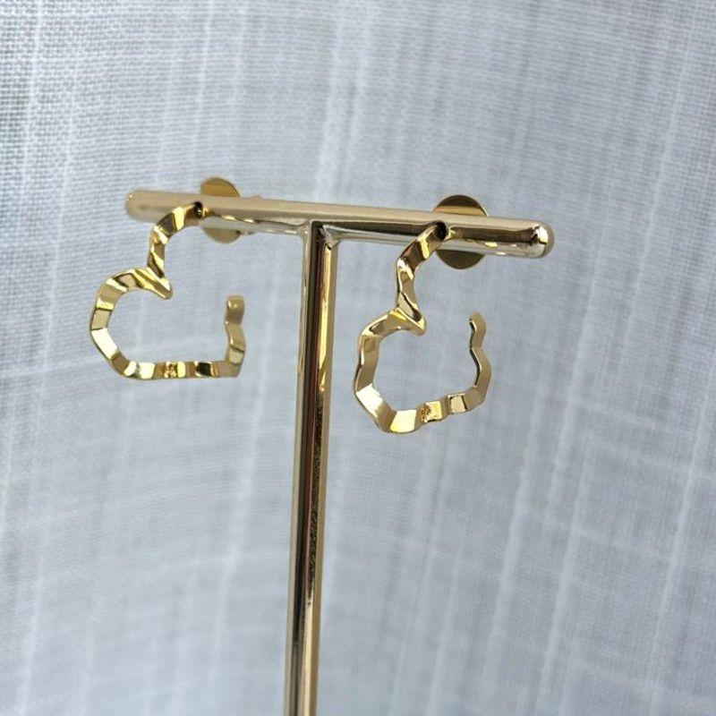 Brinco  Argola Coração Vazado