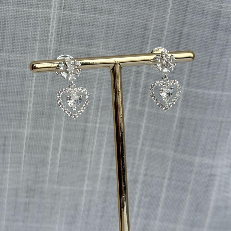 Brinco Flor Coração