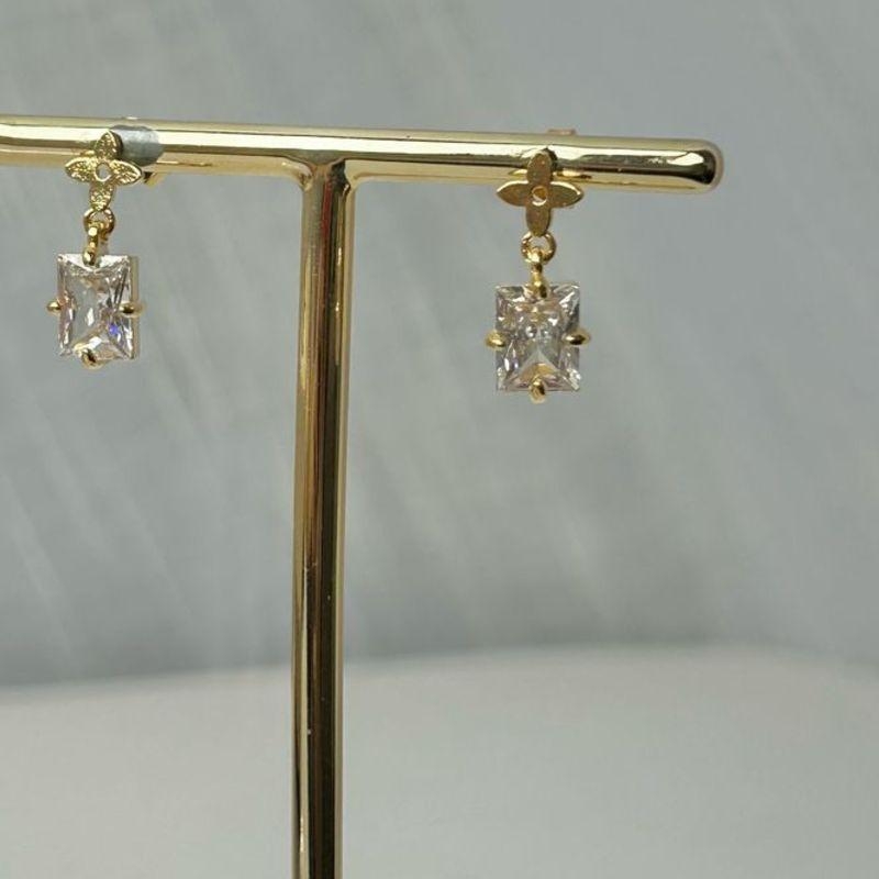 Brinco Pendurado Zircônia