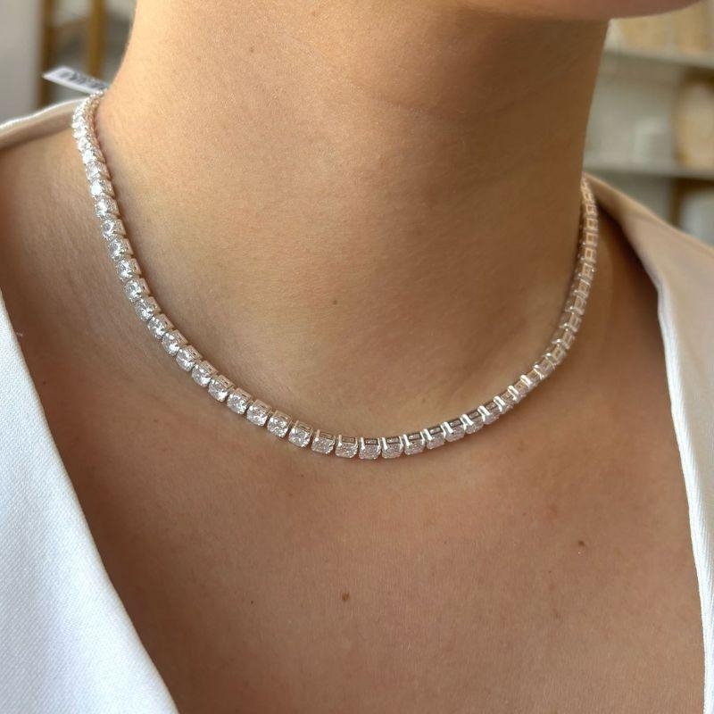 Colar Riviera Cristal 4 mm