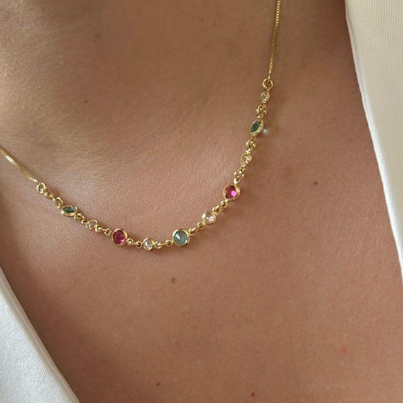 Colar  Círculos Colorido