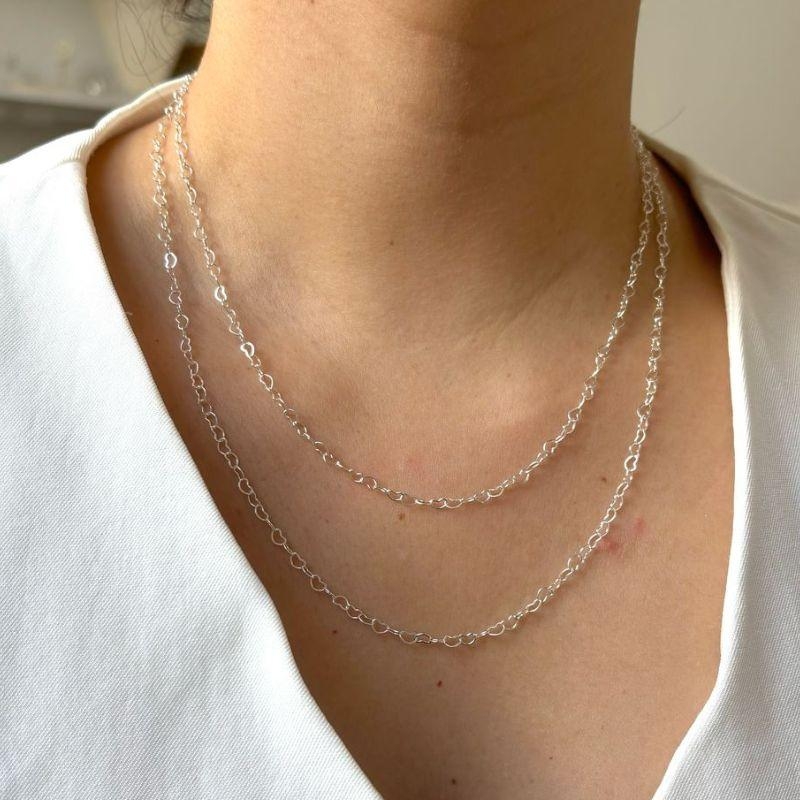 Colar Coração Duplo