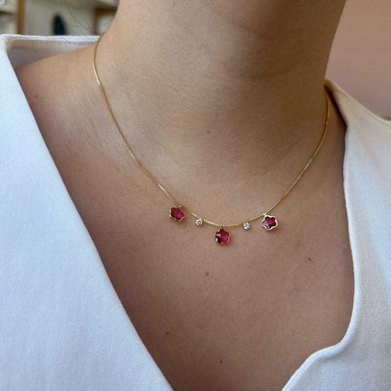 Colar Estrela Rubi