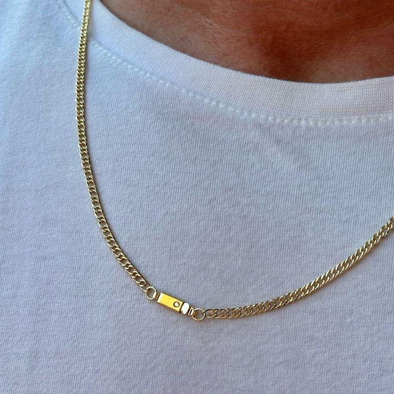 Colar Masculino Grume Dupla 60cm