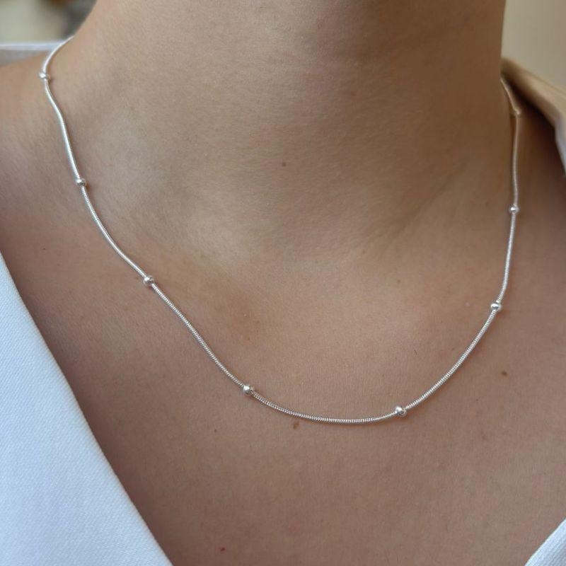 Colar Rabo de Rato com Bolina