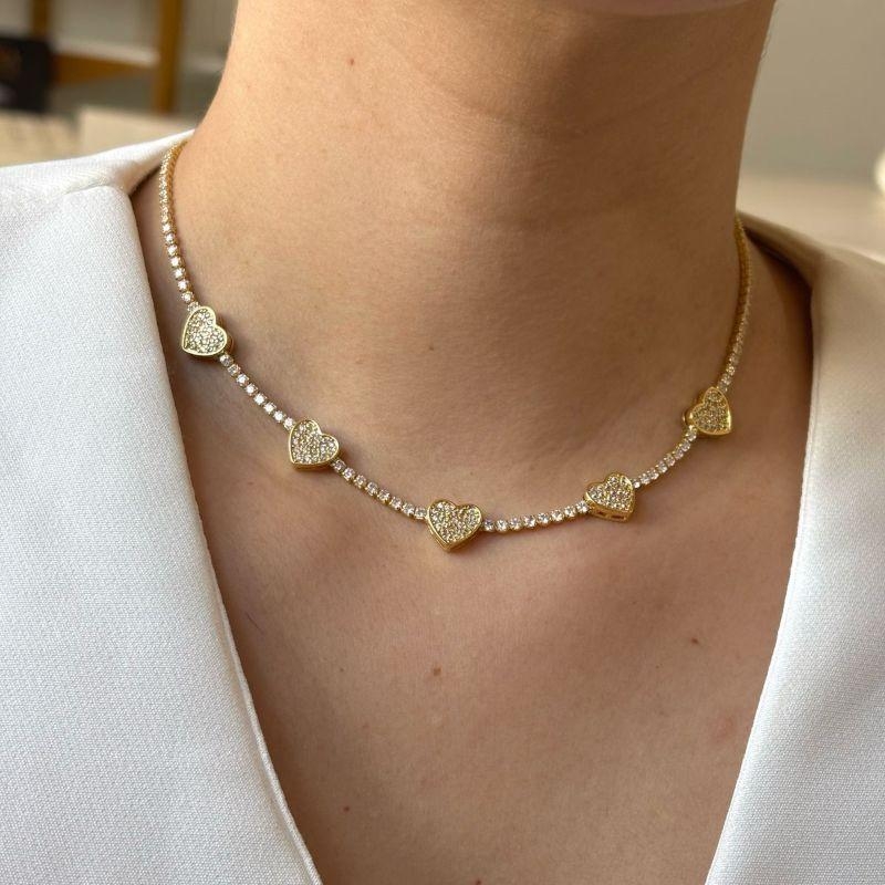 Colar Riviera Coração