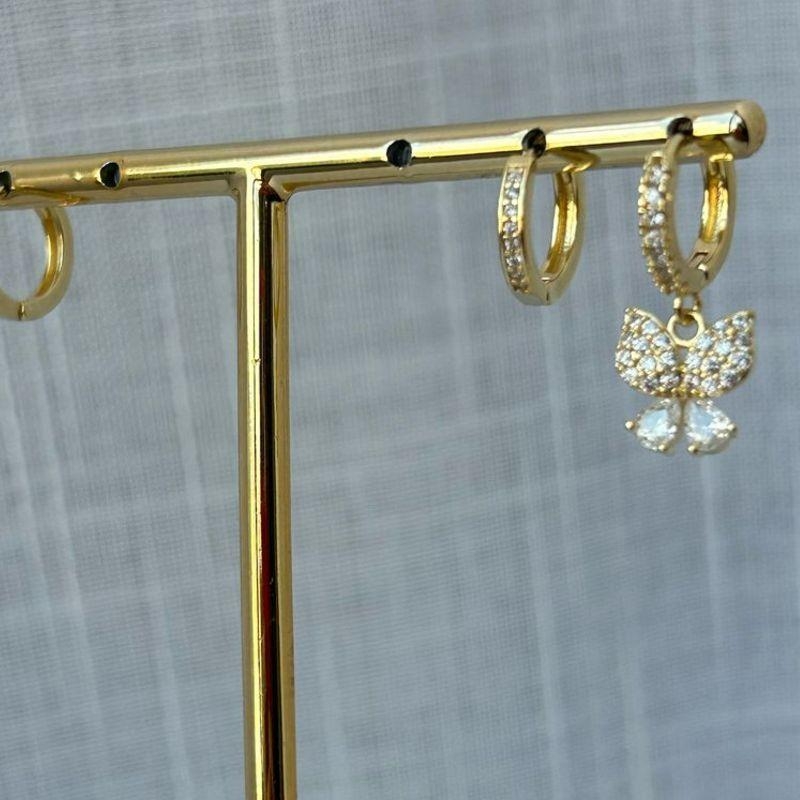 Conjunto de Brinco Borboleta