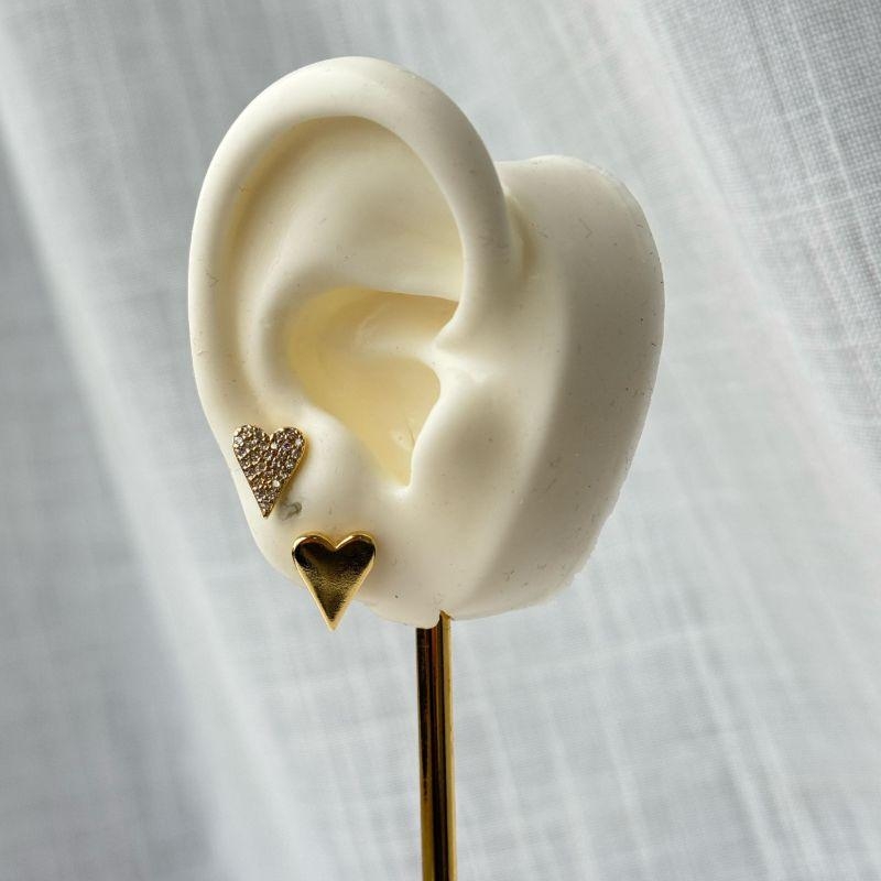 Conjunto de Brinco Coração