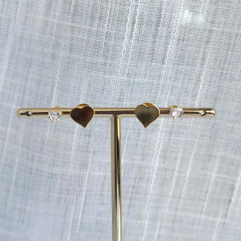 Conjunto de Brinco Coração