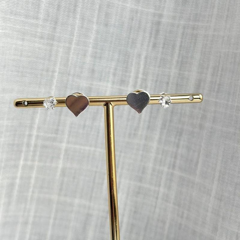 Conjunto de Brinco Coração