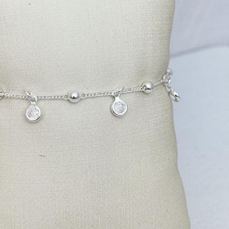 Pulseira Bolinha com Zircônia 4mm