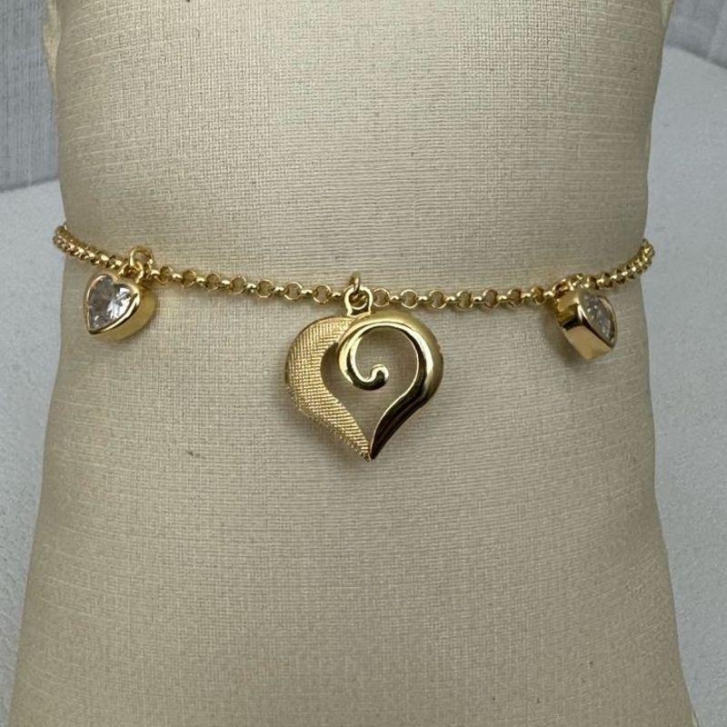 Pulseira Elo Português Coração