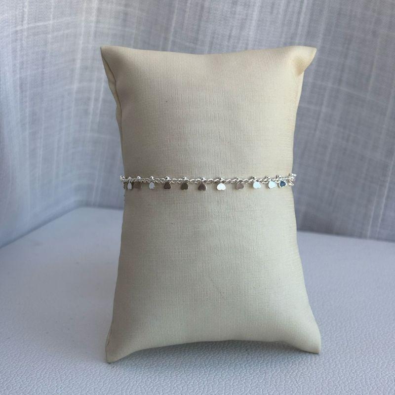 Pulseira Mini Corações Pendurados