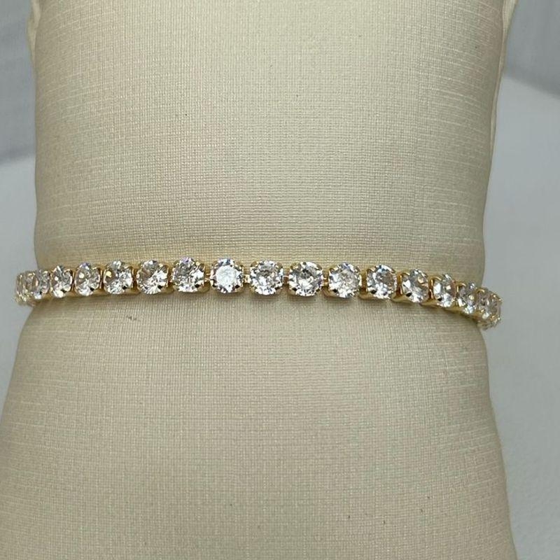 Pulseira Riviera Cristal 4 mm