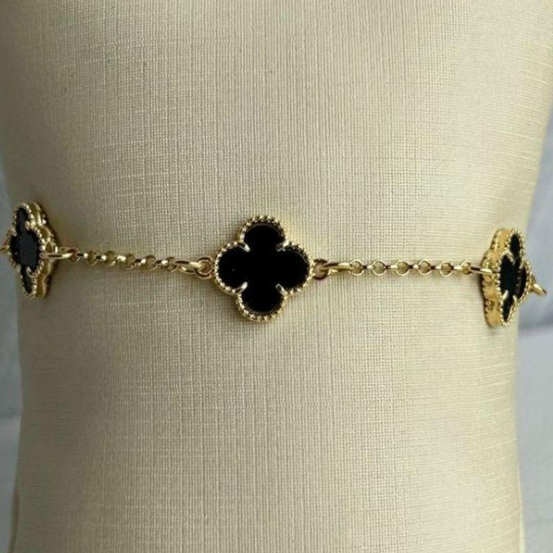 Pulseira Trevo Grande Preta