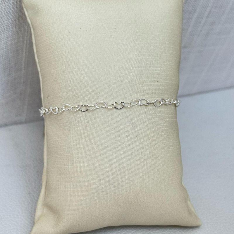 Tornozeleira Corações Vazado