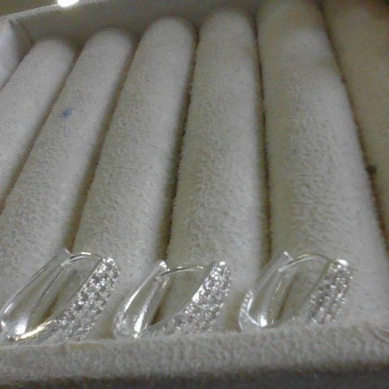 Trio de Argola Pavê Oval