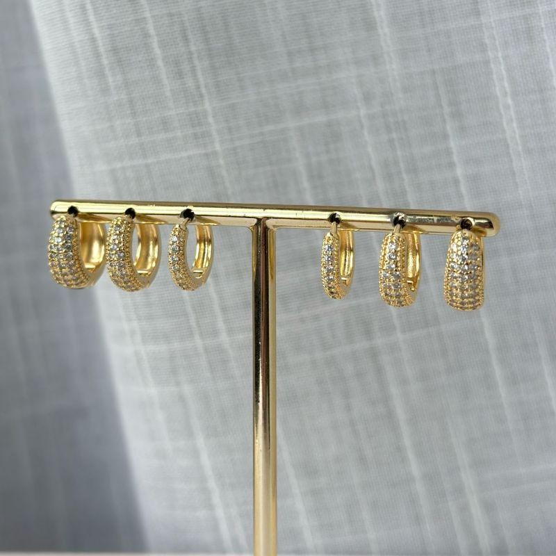 Trio de Argolinha Pavê