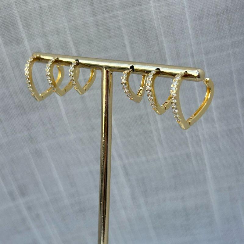 Trio de Brinco Coração