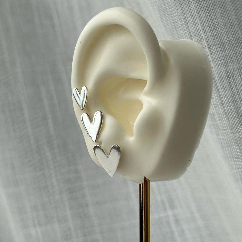 Trio de Brinco Coração