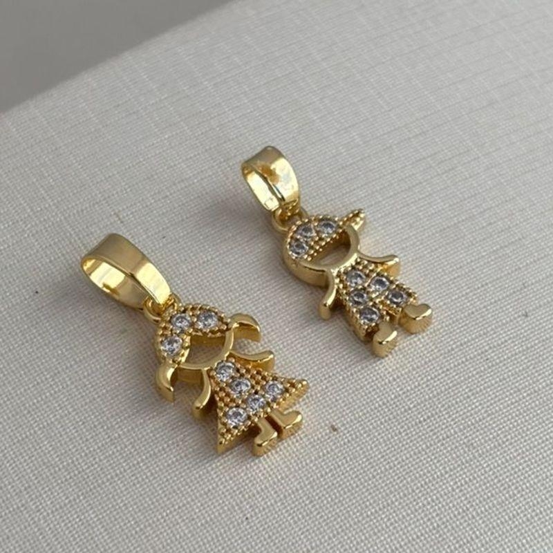 Pingente Filhos Menina e Menino