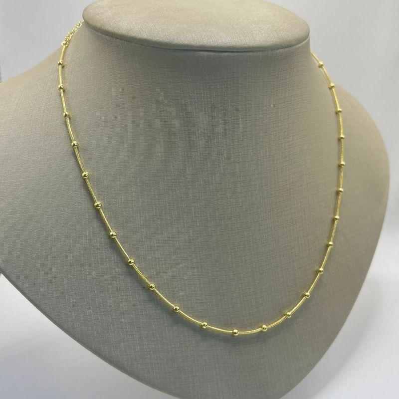 Colar Rabo de Rato com Bolina