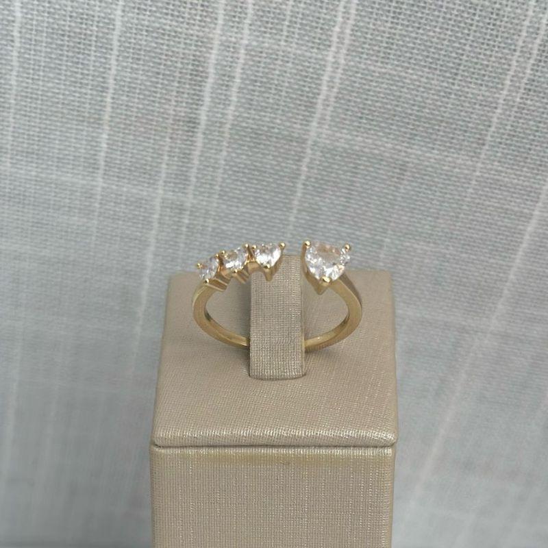 Anel Regulável 4 Corações