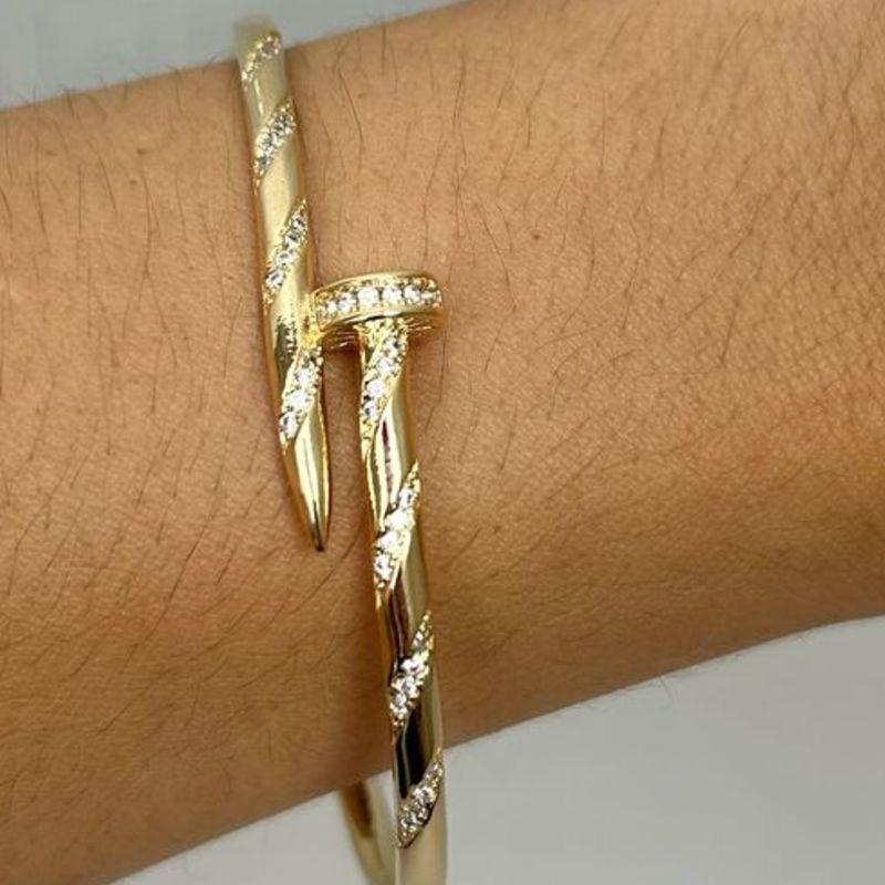 Bracelete Prego Cravejado