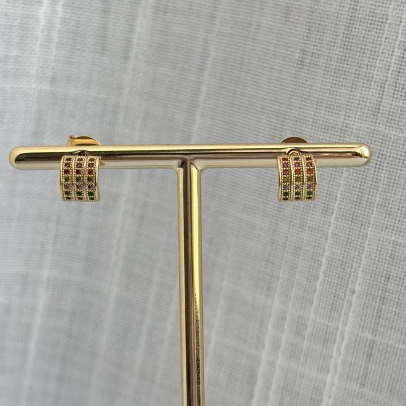 Brinco Argola Colorida