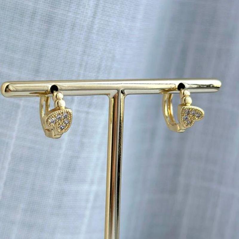 Brinco Argola Coração